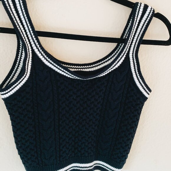 Cider Black Knit Crop Top - S/M - $18 - Picture 10 of 14